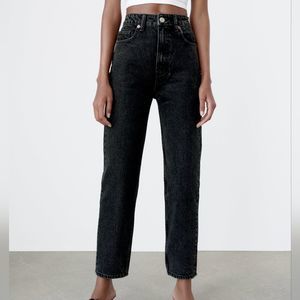 Zara Hi-Rise Mom Fit Jeans 4